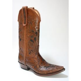  Sendra Cowboystiefel Mexico completo TUCSON Sillero Cafe Medio