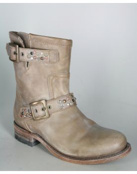 10501 Sendra Bikerboots Chiquita Taupe Lavado