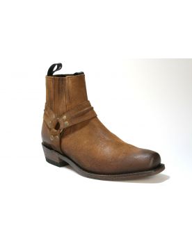 1550 MAYURA Bikerboots Afelpado Tabaco