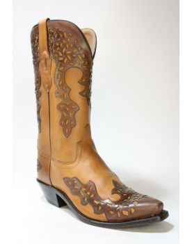 1539 OLD WEST Cowboyboots Harshaw Brown 