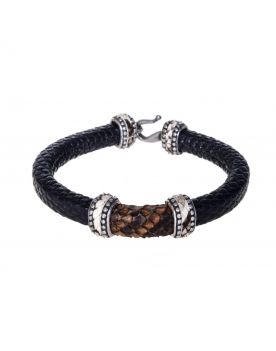 503 Armspange Black Bracelet Echse Python