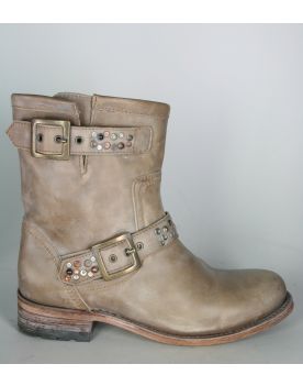 10501 Sendra Bikerboots Chiquita Taupe Lavado