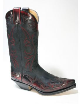 16374 Sendra Boots Cowboystiefel Flora Rojo Sprinter Negro