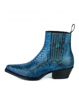  2496 Mayura Boots Stiefeletten Python Azul