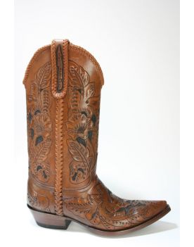  Sendra Cowboystiefel Mexico completo TUCSON Sillero Cafe Medio